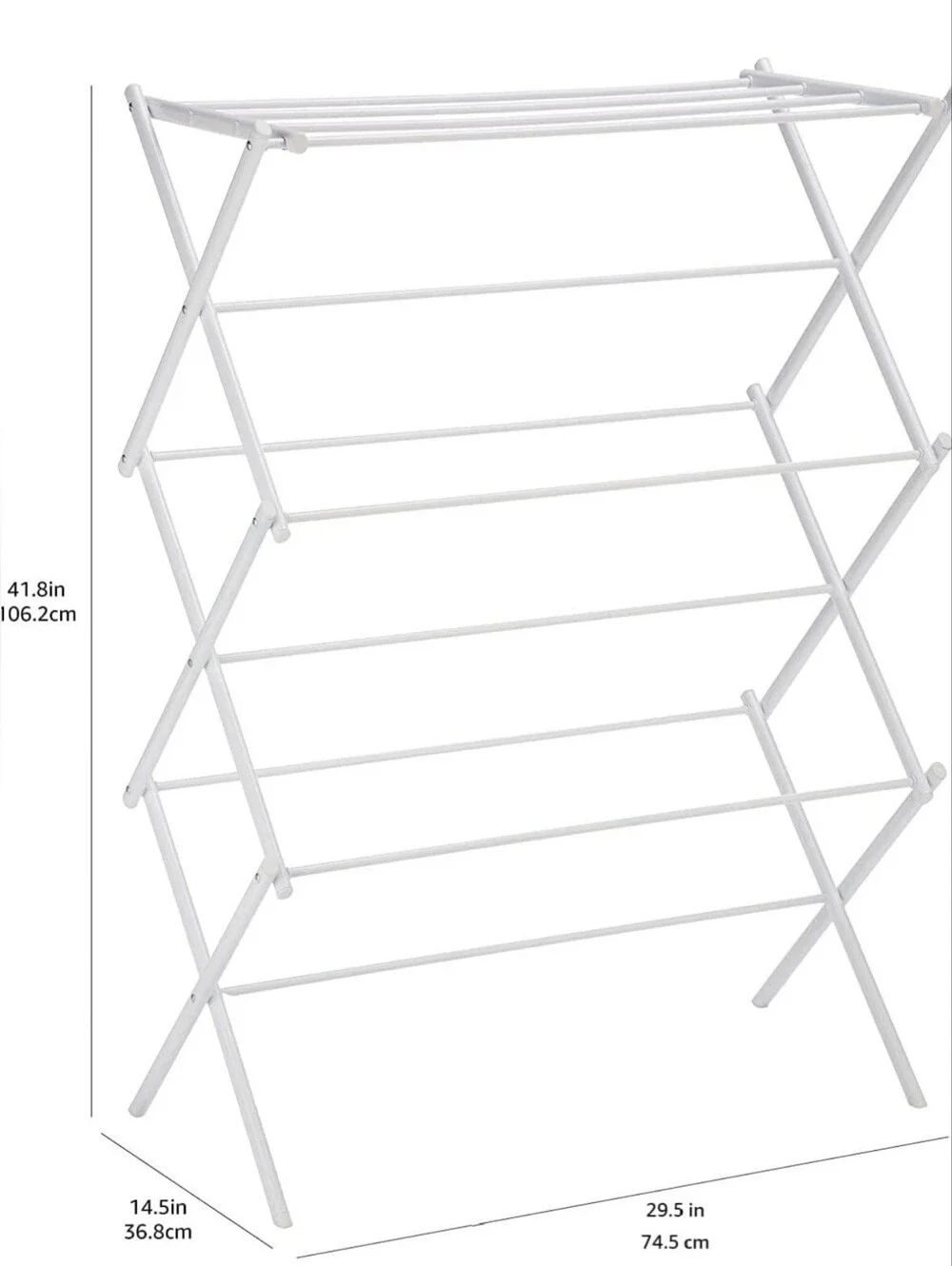 NWOT White Folding Laundry Drying Rack